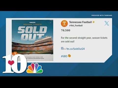 Tennessee sells out football season tickets for the second season in a row
