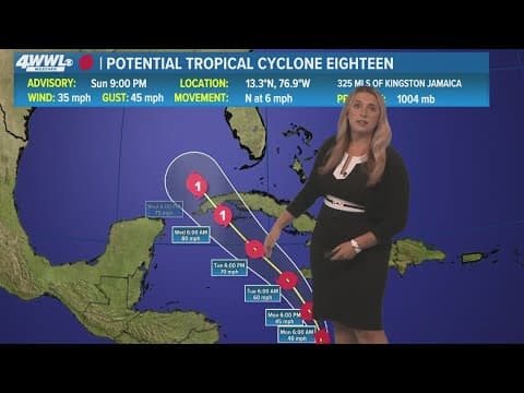 Sunday 10PM Tropical Update: TS Rafael could form midweek as Cat 1 hurricane