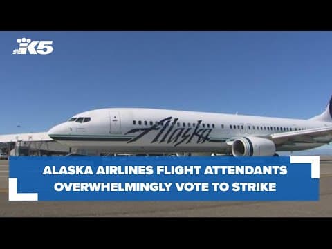Alaska Airlines flight attendants vote to strike