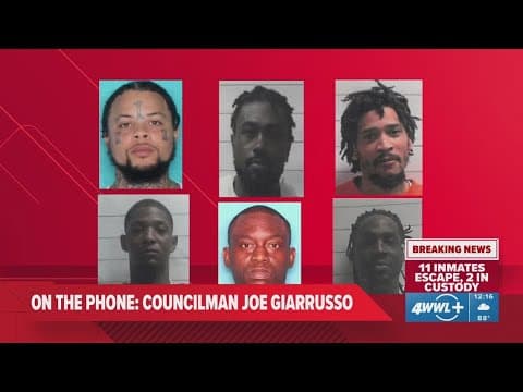 Team Coverage: Councilmember Joe Giarrusso on inmate escapes