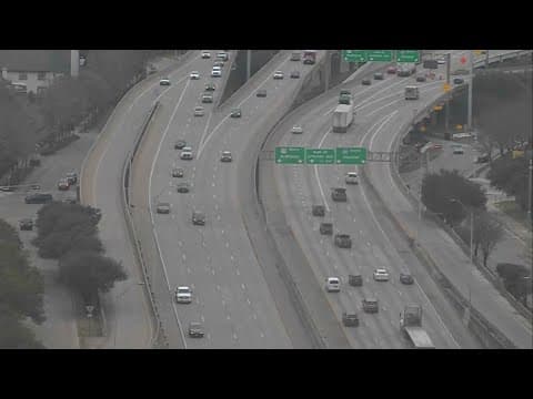 TxDOT crews out patrolling and treating slick roads