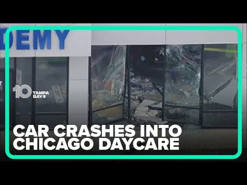 3 injured, including child, after car crashes into Chicago daycare