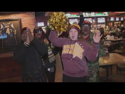 D.C. hyped up to watch Commanders vs. Lions playoff game