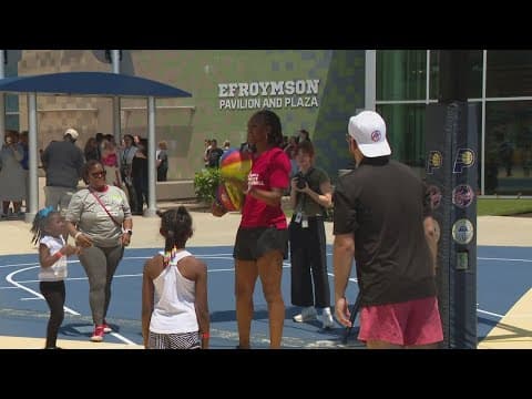 Fever legend Tamika Catchings opens 'Shoot for the Stars' Children's Museum exhibit
