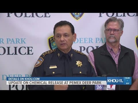 Update on chemical release at PEMEX facility in Deer Park