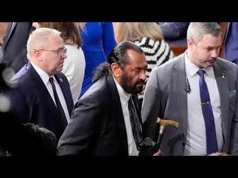 Texas Rep. Al Green interrupts President Trump's joint address of Congress, escorted out