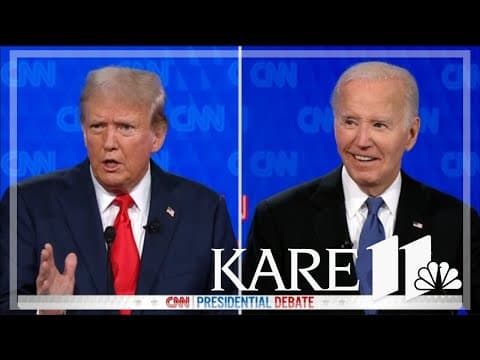 Presidential Debate: Biden, Trump talk age, golf handicap