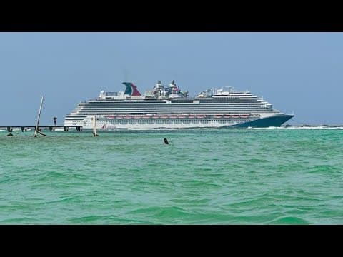 Carnival Dream cruise ship leaving Galveston after 8 years