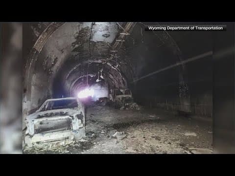 Work continues to reopen stretch of I-80 in Wyoming following tunnel crash