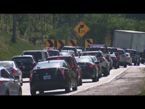 Traffic on I-8 increases near Hotel Circle over southbound I-5 closure