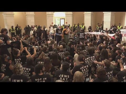 Jewish protestors arrested at US Capitol, calling for ceasefire in Gaza