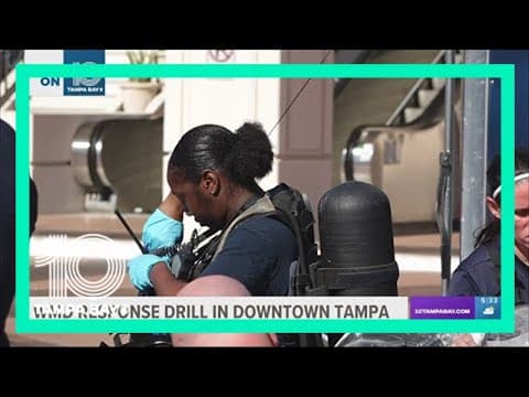Specialized unit conducts weapons of mass destruction drill in Downtown Tampa