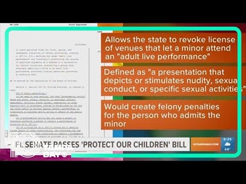 Florida Senate passes bill targeting drag shows