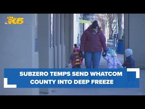 Subzero temperatures send Whatcom County into a deep freeze