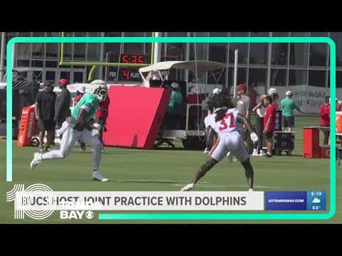 Bucs host joint practice with Miami Dolphins