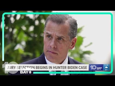 A jury has been seated in Hunter Biden's federal firearms case