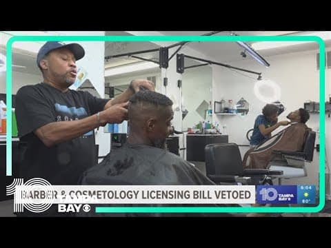 DeSantis vetoes barber and cosmetology licensing bill