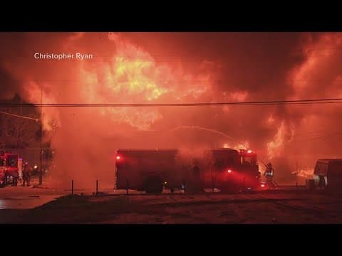 Fire guts blighted building in Treme