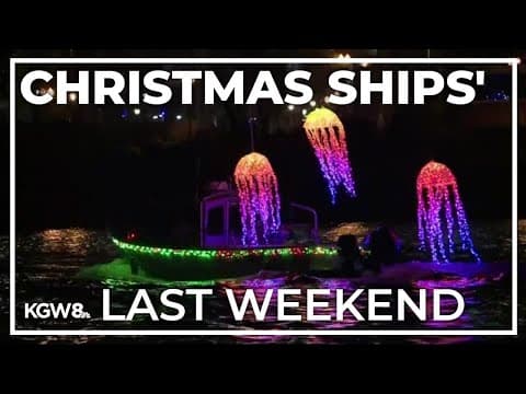 Christmas Ships Parade lights up Willamette River
