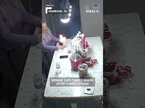 Candle brand sued after woman claims it exploded, leaving her with severe burns (Warning) #shorts