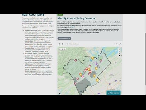 Anderson County leaders ask public for input on making roads safer