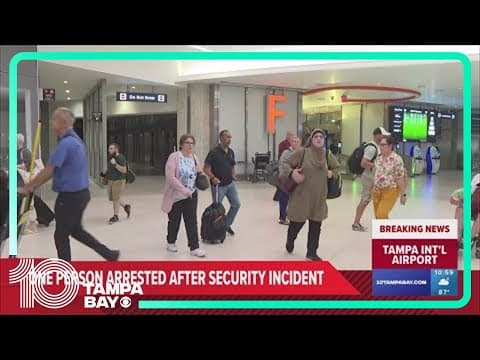 Man arrested after bringing gun to TPA in bag past TSA screening, airport officials say