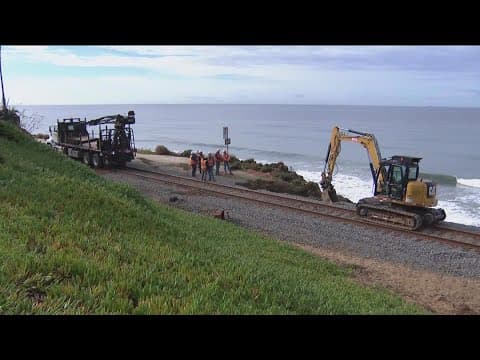 Winter storms impact COASTER service in San Diego