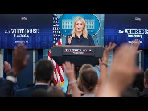 White House holds press briefing amid DC takeover