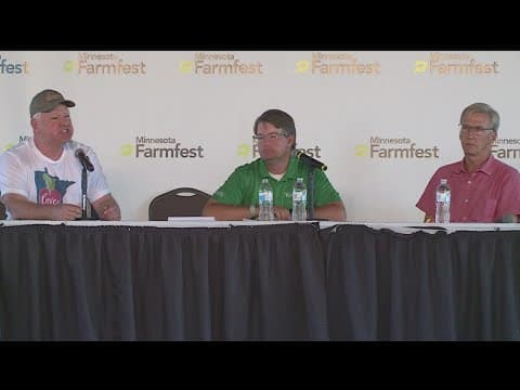 Sparks fly between Walz and Jensen at Farmfest 2022