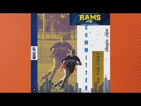 Fort Worth ISD announce two women have signed to collegiate flag football teams