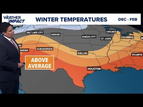 NOAA Winter Outlook calls for warmer, drier conditions for Southeast Texas