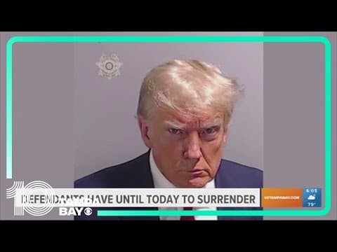 Donald Trump returns to New Jersey golf club after turning himself in at Georgia jail