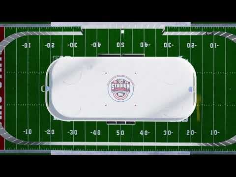 NHL shares floor animation of hockey rink at Ohio Stadium