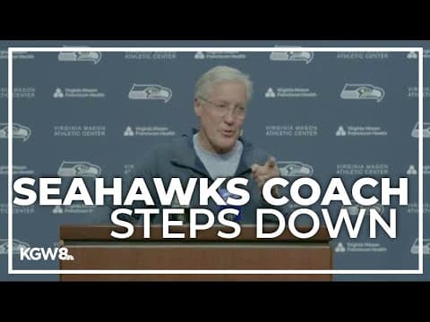 Seattle Seahawks head coach Pete Carroll steps down