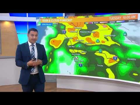 Heavy rain, strong wind, and mountain snow return Tuesday through Thursday