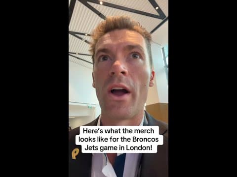 A look at the Broncos merch from the game in London