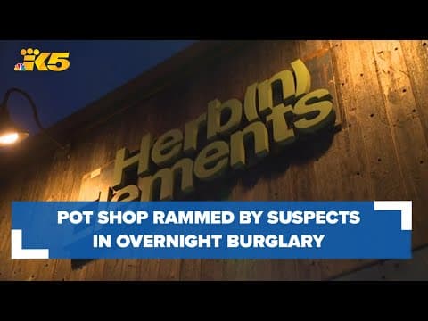 BREAKING: Pot shop rammed by suspects who steal products, flee