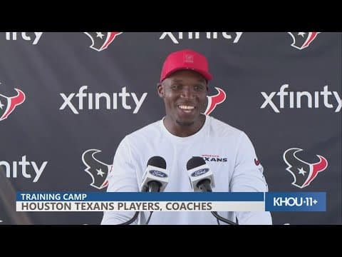 Houston Texans players, coaches take questions at training camp
