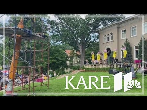 Minneapolis neighborhood celebrates pencil sculpture sharpening