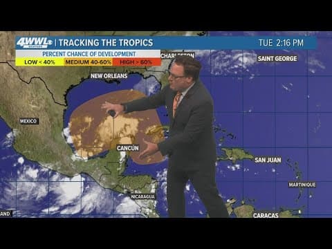 Tuesday 5PM Tropical Update: Still tracking possible development in Gulf of Mexico late this week