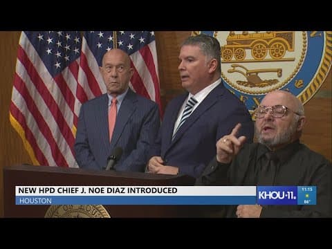 J. Noe Diaz introduced as new Houston police chief