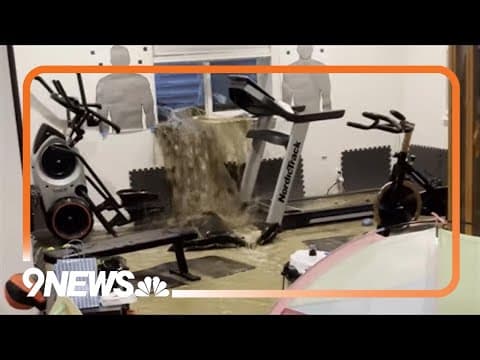 WATCH: Stormwater floods into Colorado home