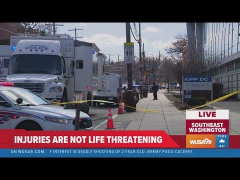 Schools on lockdown after 3 officers shot in DC