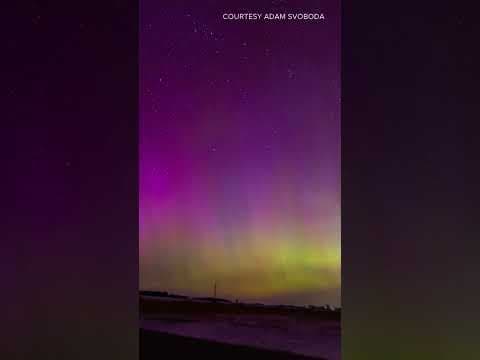 #NorthernLights dazzle in Minnesota #timelapse #shorts #kare11