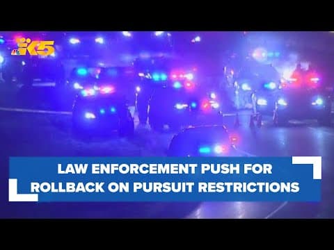 Law enforcement push legislators to roll back restrictions on police pursuits before session ends
