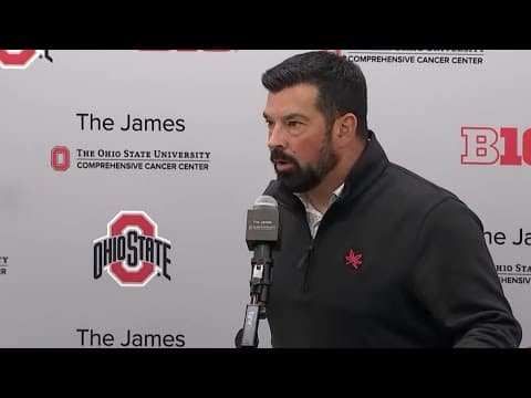 Ryan Day holds press conference ahead of Ohio State's season opener against Indiana