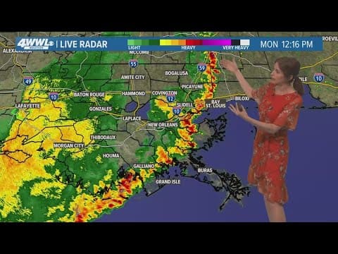 New Orleans Weather: Rain around Monday afternoon, drying out tonight