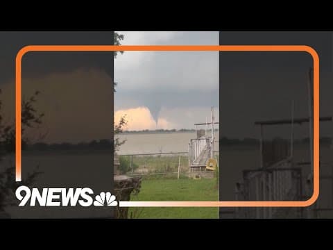 Tornado twister causes damage in Hawley, Texas