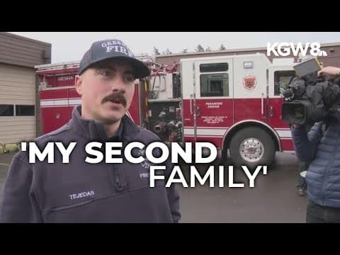 Gresham firefighter who suffered 45% burns welcomed back to duty after 10-month recovery