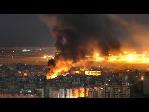 Israel launches air strikes toward Lebanese capital